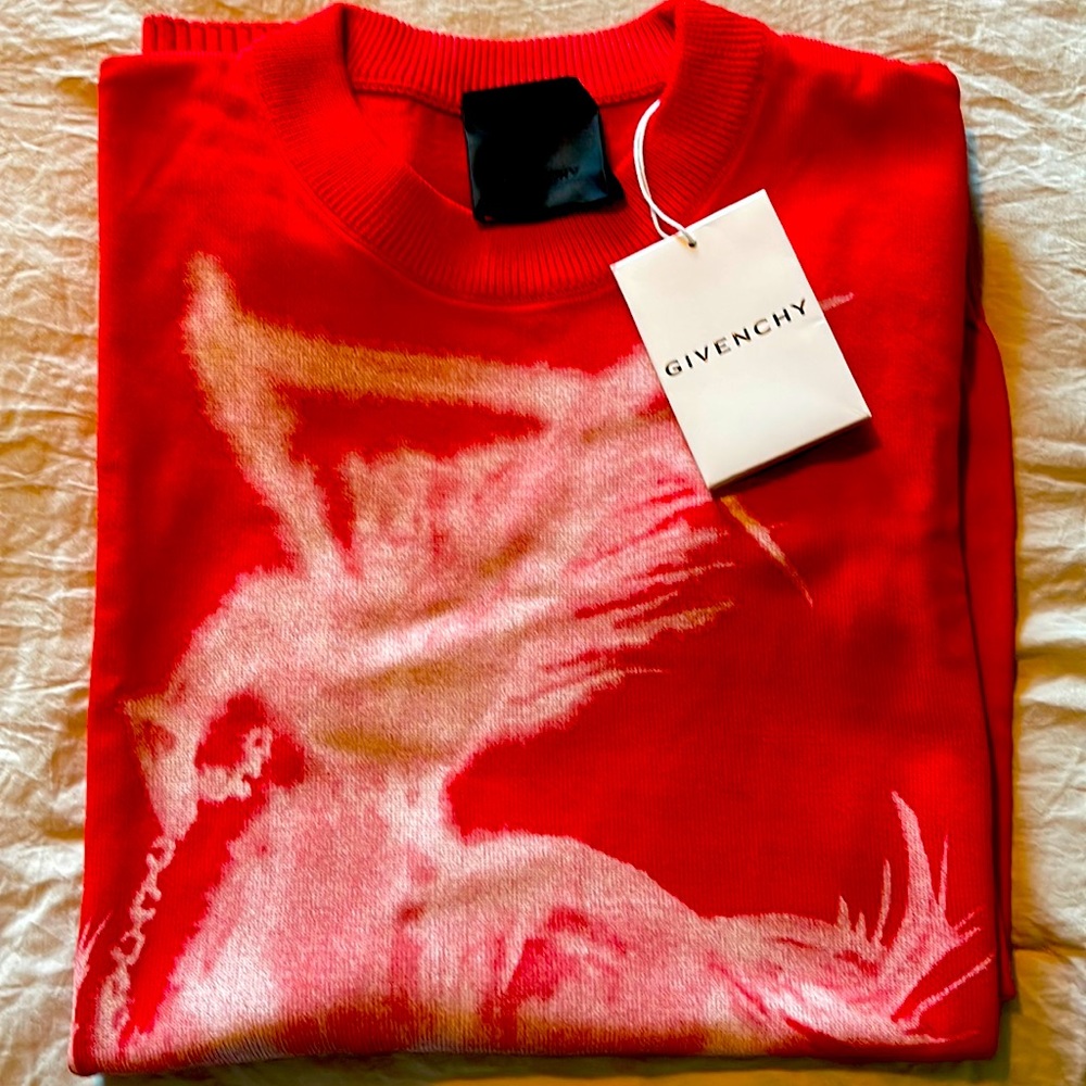 Givenchy red sweater never used